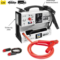 GYS 026254 GYSPACK 650 Netzunabhängiges Starthilfegerät Hawker BOOSTER 12V