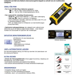 GYS ARTIC 4000 029583 Automatisches Batterieladegerät 6 Und 12V -Deutschland Werk Geist Verkaufs-Shop 029583td