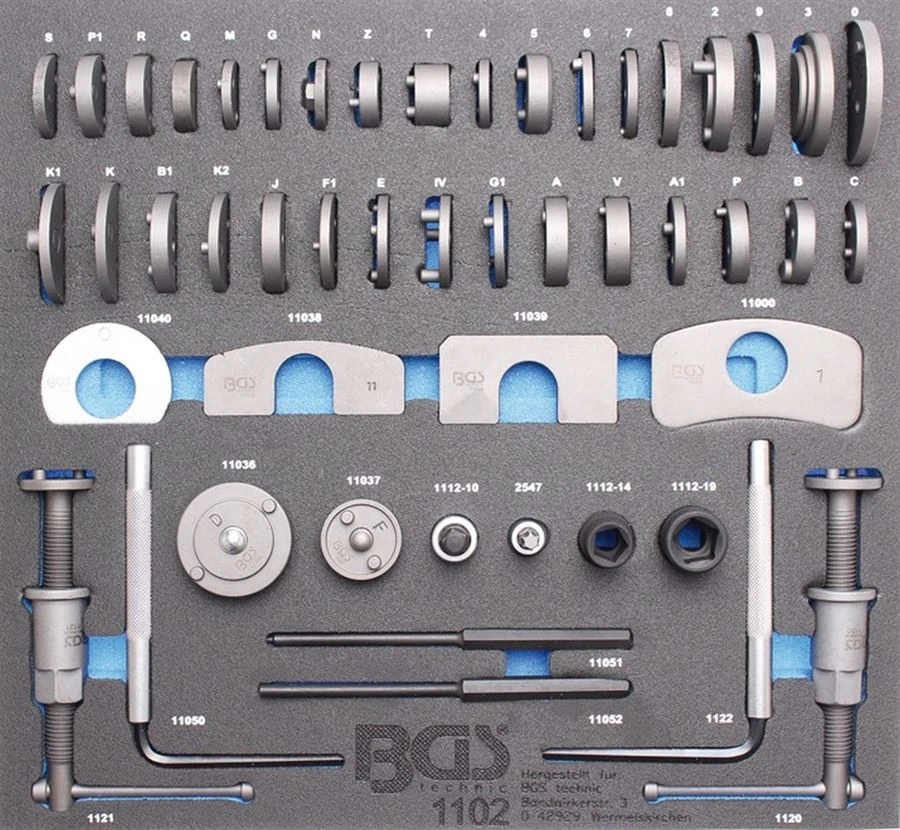 BGS Werkstattwageneinlage 2/3: Bremskolben-Rückstell-Satz | 50-tlg. – 1102 4 BGS Werkstattwageneinlage 2/3: Bremskolben-Rückstell-Satz | 50-tlg. – 1102 – Bild 2