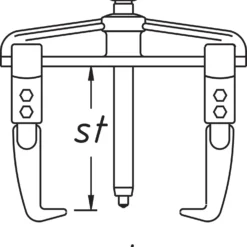 HAZET Abzieher 2-armig 1787-52 7 HAZET Abzieher 2-armig 1787-52 -Deutschland Werk Geist Verkaufs-Shop 1787 52 23skizze