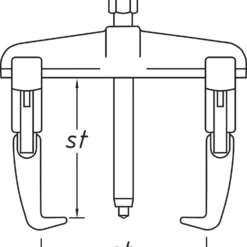 HAZET Schnellspann-Abzieher 2-armig 1787F-20 -Deutschland Werk Geist Verkaufs-Shop 1787f 23skizzePRnDGBOgZysQC