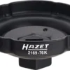 HAZET Ölfilter-Schlüssel Vierkant Hohl 12,5mm 1/2 Zoll Rillenprofil 2169-76K -Deutschland Werk Geist Verkaufs-Shop 2169 76k