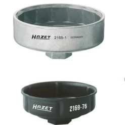 HAZET Ölfilter-Schlüssel Satz 10mm 3/8 Zoll 12,5mm 1/2 Zoll Außen-Sechskant 6-teilig 2169/6