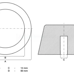 BGS Gummiauflage | Für Hebebühnen | Ø 105 Mm – 7009 -Deutschland Werk Geist Verkaufs-Shop 7009 002