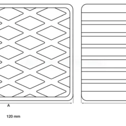 BGS Gummiauflage | Für Hebebühnen | 160 X 120 X 115 Mm – 7039 -Deutschland Werk Geist Verkaufs-Shop 7039 002