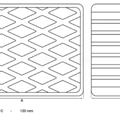 BGS Gummiauflage | Für Hebebühnen | 160 X 120 X 80 Mm – 7040 -Deutschland Werk Geist Verkaufs-Shop 7040 002