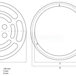 BGS Gummiteller | Für Hebebühnen | Ø 140 Mm – 7047 -Deutschland Werk Geist Verkaufs-Shop 7047 002
