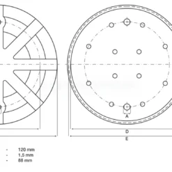 BGS Gummiteller | Für Hebebühnen | Ø 125 Mm – 7054 -Deutschland Werk Geist Verkaufs-Shop 7054 002