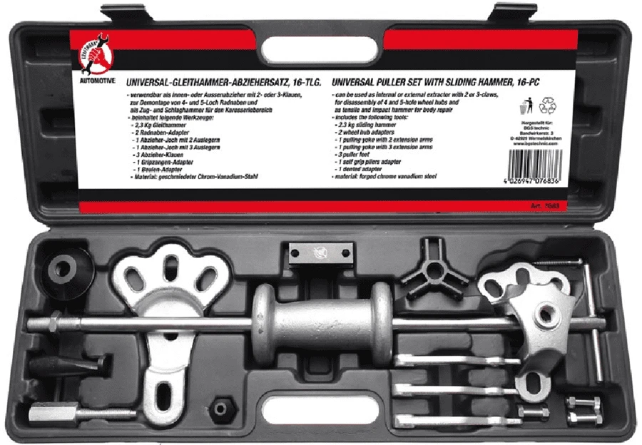 BGS DIY Universal-Gleithammer-Abzieher-Satz | 16-tlg. – 7683 3 BGS DIY Universal-Gleithammer-Abzieher-Satz | 16-tlg. – 7683