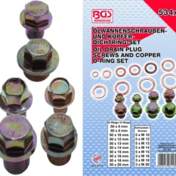 BGS Ölwannenschrauben- Und Kupfer-Dichtring-Sortiment | 534-tlg. – 8118
