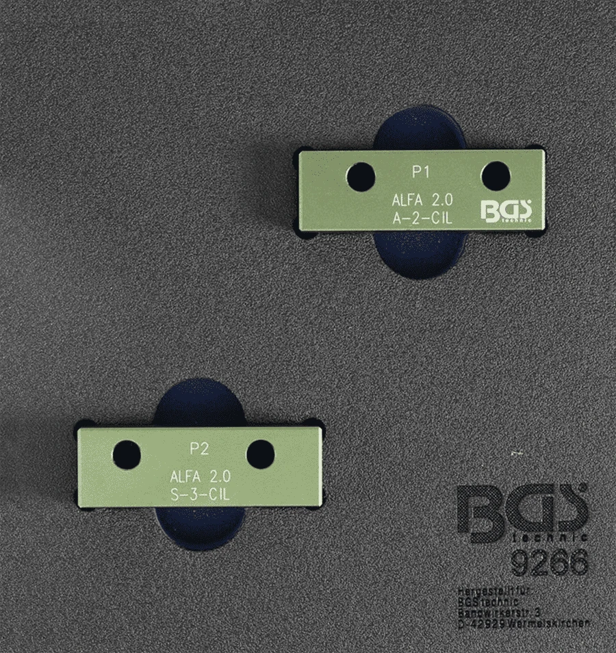 BGS Nockenwellen-Arretierwerkzeug-Satz | Für Alfa Romeo 2.0l 16V JTS – 9266 3 BGS Nockenwellen-Arretierwerkzeug-Satz | Für Alfa Romeo 2.0l 16V JTS – 9266