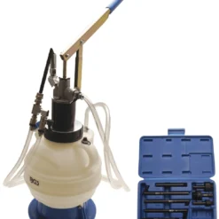 BGS Getriebeöl-Befüllgerät Mit Handpumpe | Mit Rücklaufsystem | Mit 8 Adaptern | 7 L – 9991