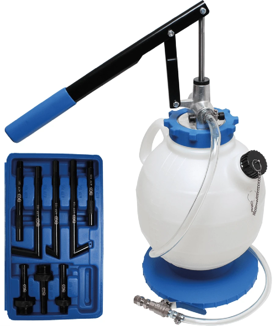 BGS Getriebeöl-Befüllgerät Mit Handpumpe | Mit 8 Adaptern | 7 L – 9992 3 BGS Getriebeöl-Befüllgerät Mit Handpumpe | Mit 8 Adaptern | 7 L – 9992