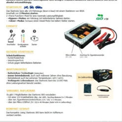 GYS STARTRONIC 800 - Booster Ohne Batterie - 026735 -Deutschland Werk Geist Verkaufs-Shop TM 026735