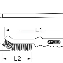 KS Tools Stahldraht-Bremssattel-Drahtbürste 2-reihig - 201.2320 -Deutschland Werk Geist Verkaufs-Shop kstools 201 2320 005